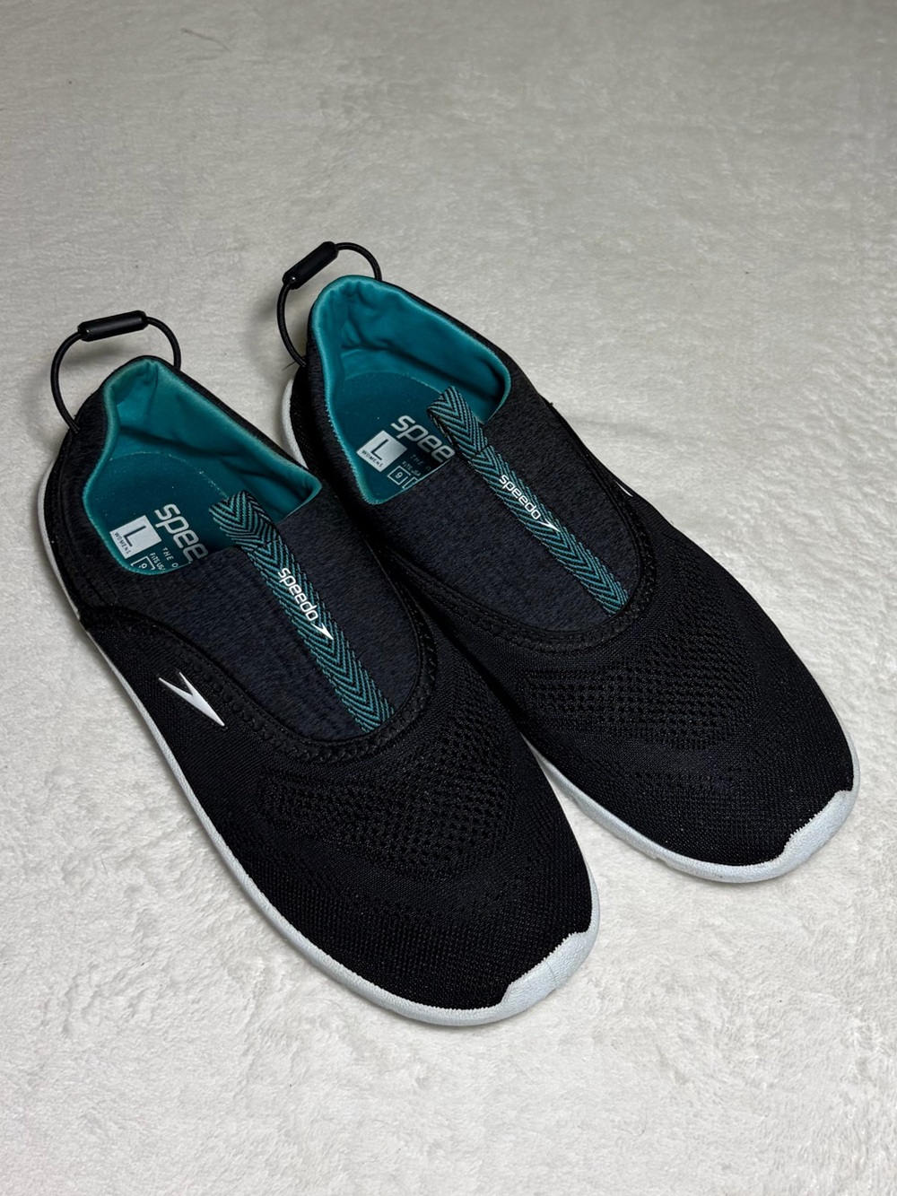 Speedo Black Aqua-Lined Water Shoes Women’s Sz 9 - 10
